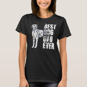 T-shirt Meilleur Chien Papa Jamais Chien Dalmatien
