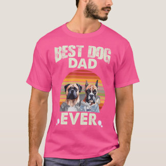 T-shirt Meilleur Chien Papa Jamais Mignonne Boxer Chien Ch