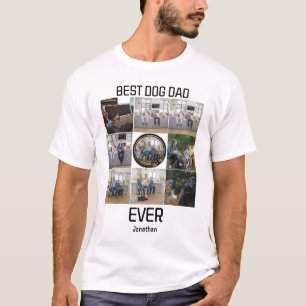 T-shirt Meilleur Chien Papa Jamais Personnalisé 9 Photo Co