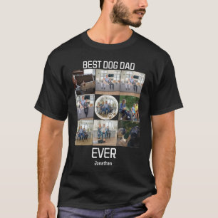 T-shirt Meilleur Chien Papa Jamais Personnalisé 9 Photo Co