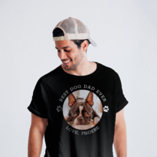 T-shirt Meilleur Chien Papa Jamais Personnalisé Animal Pho