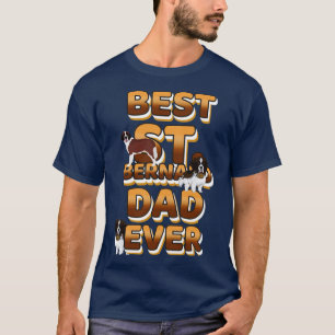 T-shirt Meilleur Chien Papa Jamais st bernard