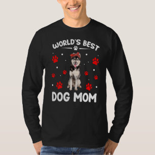 T-shirt Meilleur Chien Sibérien Husky de Sibérie Maman Mèr