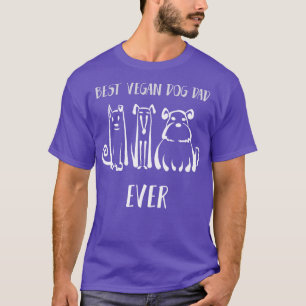 T-shirt Meilleur Chien Vegan Papa Jamais Amoureux des chie