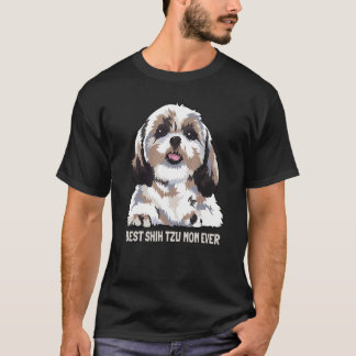 T-shirt Meilleur Chih Tzu Maman Jamais
