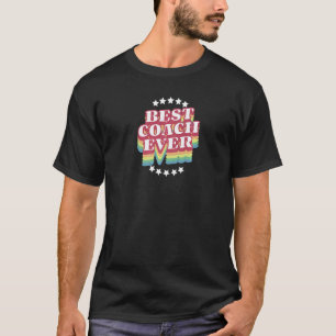 T-shirt Meilleur Coach Pour Professeur Hommes Femmes Rétro