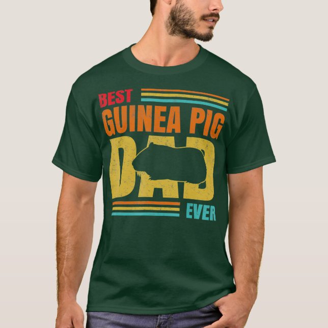 T-shirt Meilleur Cochon de Guinée Papa Jamais Guinée Cocho (Devant)