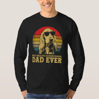 T-shirt Meilleur Cocker Anglais Espagnol Papa Jamais Chien