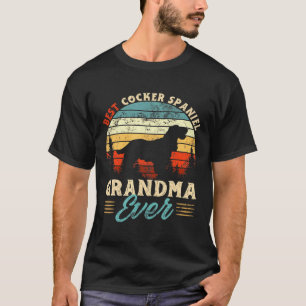 T-shirt Meilleur Cocker Spaniel Grand-mère jamais chien