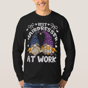 T-shirt Meilleur Coiffeur Gnomes Pour Maman Avec Barbier D