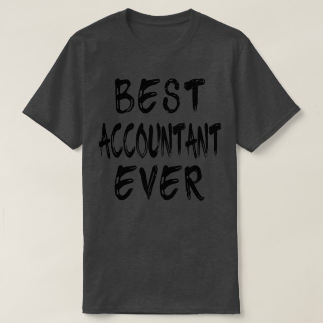 T-shirt Meilleur comptable jamais 5 (Design devant)