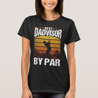 T-shirt Meilleur conseiller par Par Golf Papa Conseils Hom