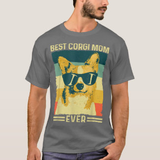 T-shirt Meilleur Corgi Maman jamais Vintage Retro Mère's D