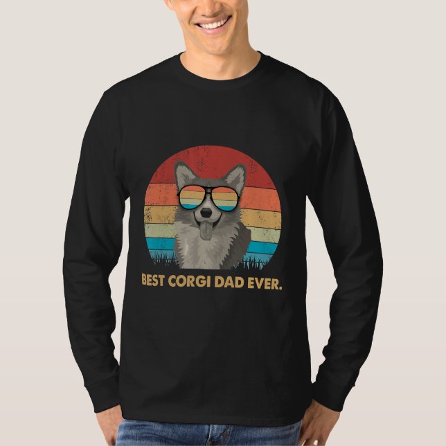 T-shirt Meilleur Corgi Papa jamais (Devant)