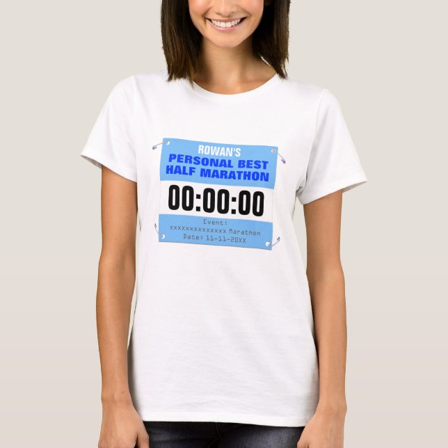 T-shirt Meilleur coureur personnel fait sur commande de (Devant)