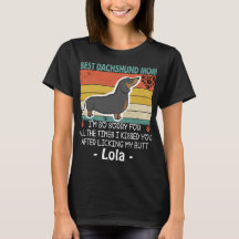 Meilleur Dachshund Maman Funny Chien Mama Custom C