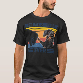 T-shirt Meilleur Dachshund Papa Jamais Drôle Amoureux Chie