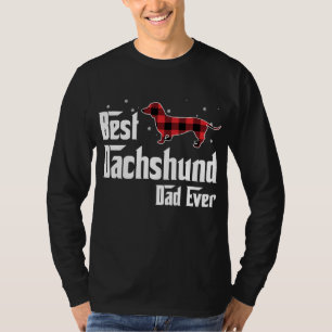 T-shirt Meilleur Dachshund Papa Jamais Rouge Parié Noël Po