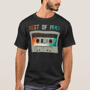 T-shirt Meilleur De 1945 Cool Anniversaire Vintage Retro M