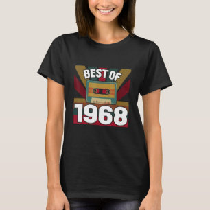 T-shirt Meilleur De 1968 Bande De Cassette Vintage Rétro C