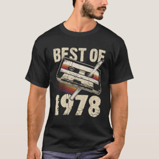 T-shirt Meilleur De 1978 Audio Cassette 46E 46