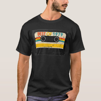 T-shirt Meilleur De 1979 44e Anniversaire Bande de cassett