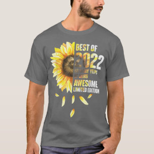 T-shirt Meilleur De 2022 Tournesol Année De Naissance Anni