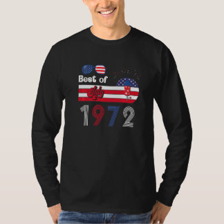 T-shirt Meilleur De Juillet 1972 50e Anniversaire Patrioti