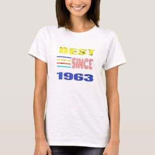T-shirt Meilleur Depuis 1963 C'Est Mon Anniversaire Beau D