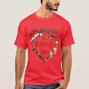 T-shirt Meilleur des cadeaux dans la vie de Gramma Coeur N