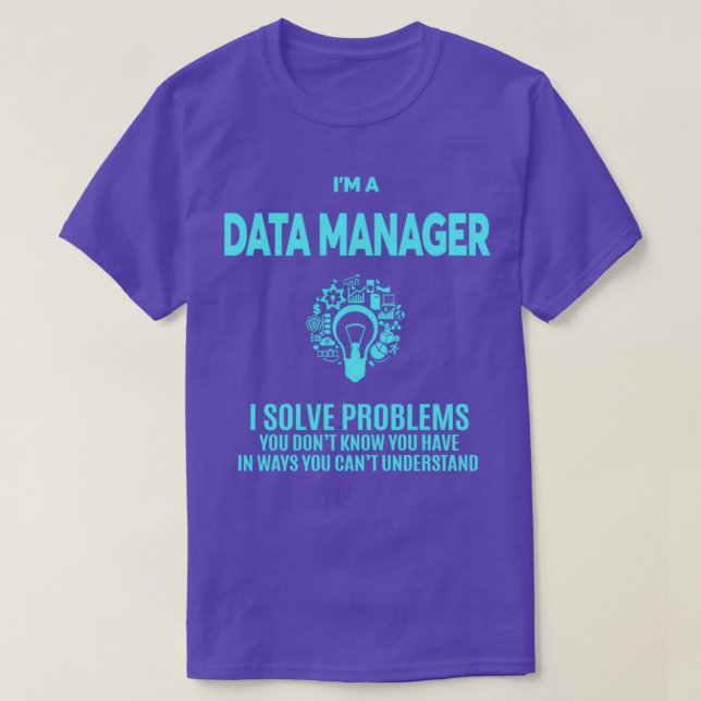 T-SHIRT MEILLEUR DESIGN DE DATA MANAGER 2017 (Design devant)