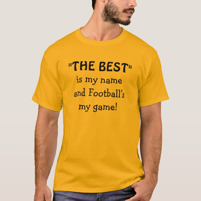 T-shirt Meilleur devis sportif de football (Devant)