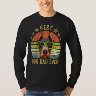 T-shirt Meilleur Doberman Pinscher Papa Jamais Chien Vinta