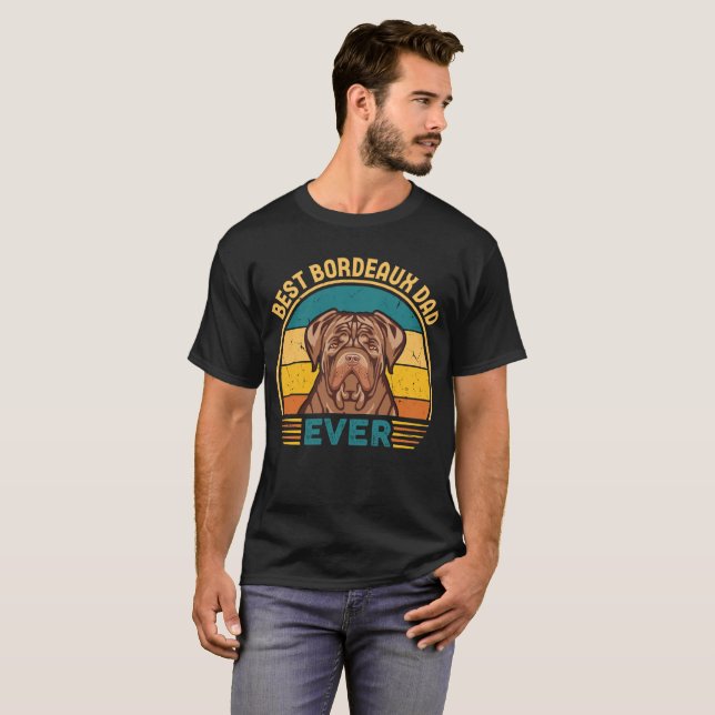 T-shirt Meilleur Dogue de Bordeaux Papa (Devant entier)