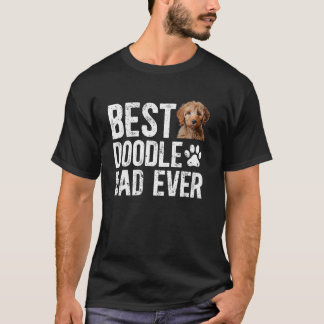 T-shirt Meilleur Doodle Papa Jamais Papa D'Un Père Goldend