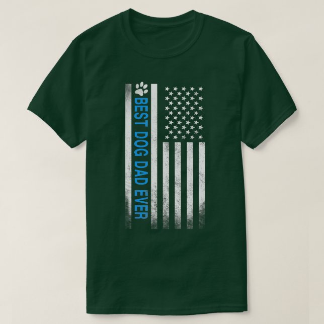 T-shirt Meilleur Drapeau Drapeau américain pour Meilleur D (Design devant)