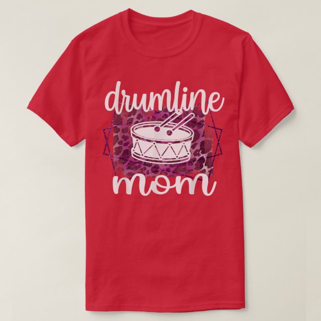 T-shirt Meilleur Drumline Maman Drumline Mama (Design devant)