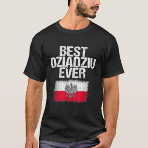 T-shirt Meilleur Dziadziu Jamais Fête des pères Polonaise 
