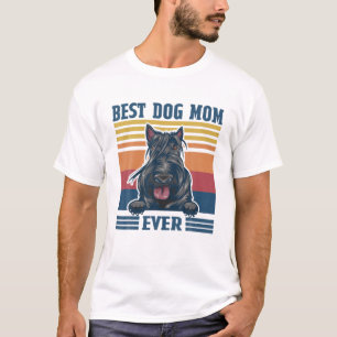 T-shirt Meilleur Écossais Terrier Maman Jamais Drôle Chien