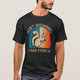 T-shirt Meilleur Écureuil Papa Jamais Rétro Écureuil Graph