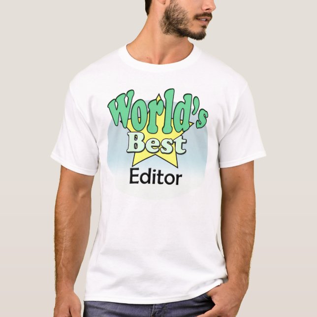 T-shirt Meilleur éditeur du monde (Devant)
