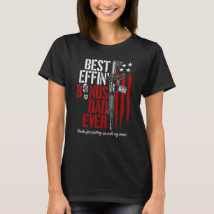 T-shirt Meilleur Effet pour les hommes Bonus papa Jamais p