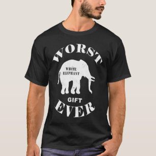 T-shirt Meilleur Eléphant Blanc Littéral Jamais Mignonne P