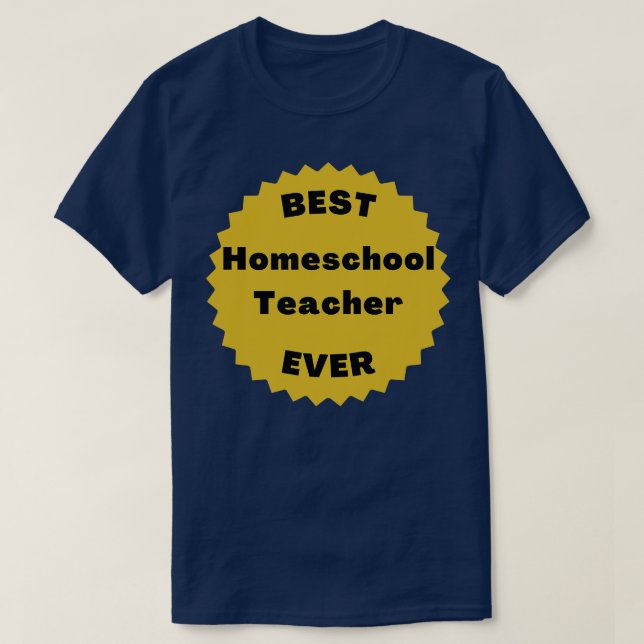 T-shirt Meilleur enseignant d'école familiale jamais retou (Design devant)