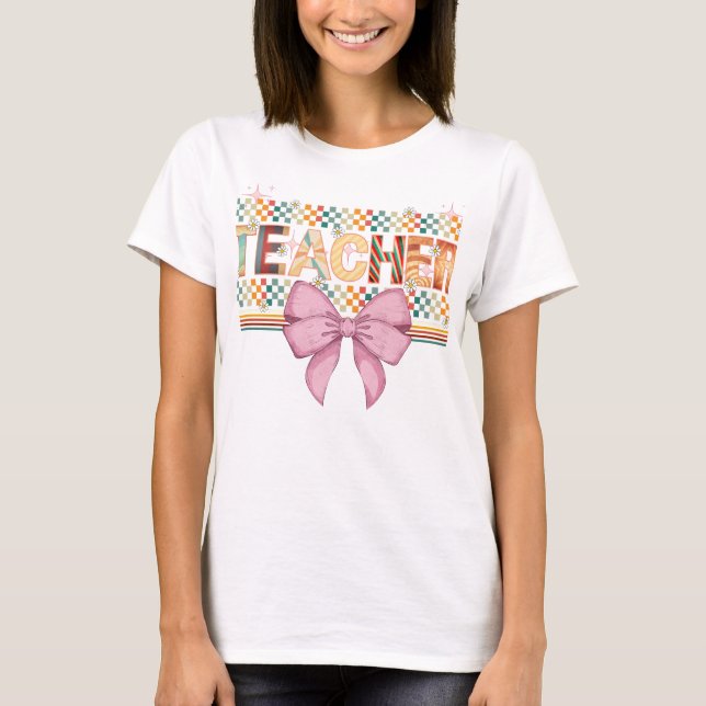 T-shirt Meilleur enseignant jamais, Retour à l'école Ensei (Devant)