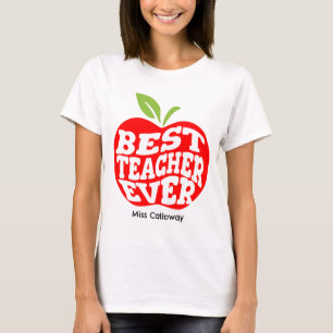 T-shirt Meilleur Enseignant Personnalisé
