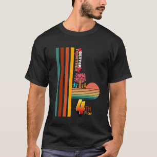 T-shirt Meilleur Ensemble Rétro Coucher de Soleil Inspiran