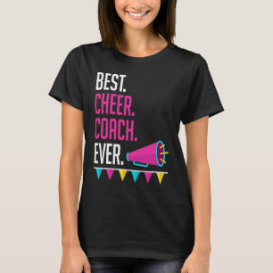 T-shirt Meilleur Entraîneur Cheer Ever Cheerleader Instruc