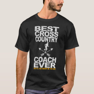 T-shirt Meilleur Entraîneur Coureur Coach Cross Country