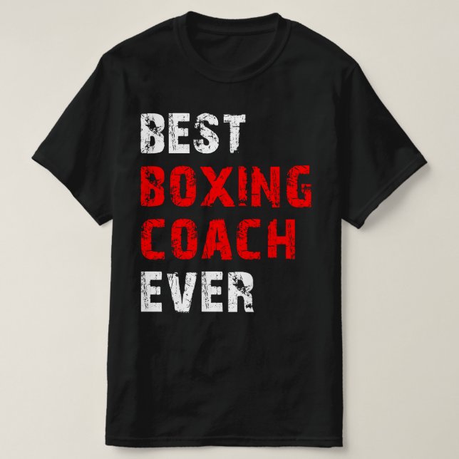 T-shirt meilleur entraîneur de boxe (Design devant)
